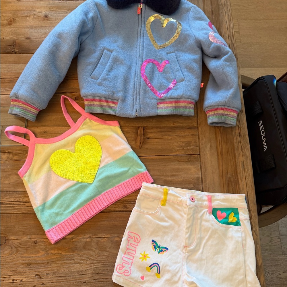 Billieblush Colorful Heart Puffer Jacket - Picture 6 of 6